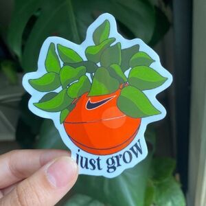 3/$20 Nike “Just Grow” Vinyl Glossy Sticker